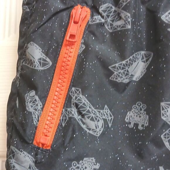 365 Kids, Garanimals, windbreaker pants Size 7 Boys NWOT BLACK/GRAY/ORANGE - Picture 5 of 9